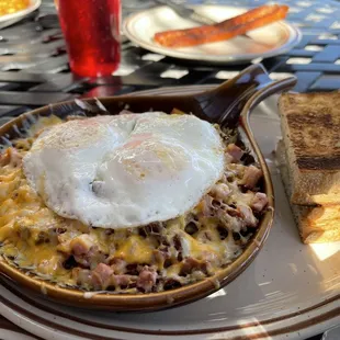 Ham, Bacon and Sausage Skillet
