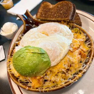 Fiesta skillet (with added avocado)