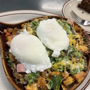 Veggie skillet add ham