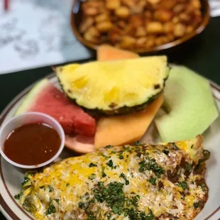 Chili rellenos omelette