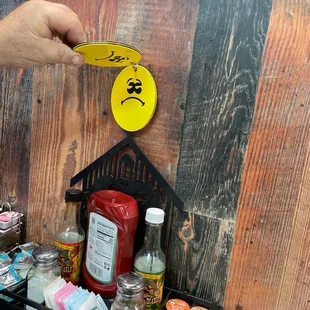 Not happy, use the sad face