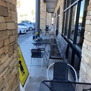 Patio space afternoon shade
