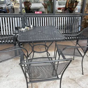 Outdoor dining area