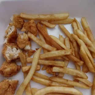 Kids Chicken Strips (Not sure why they cut them)