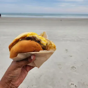 Breakfast at beach