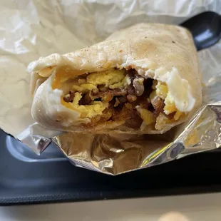 Applewood Smoked Bacon Burrito