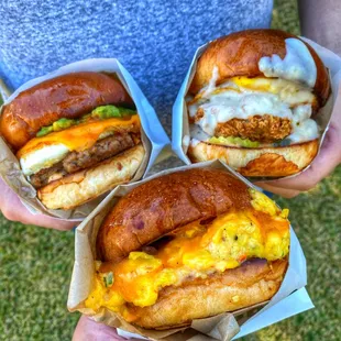 Try one of our delicious breakfast sandwiches or lunch options!