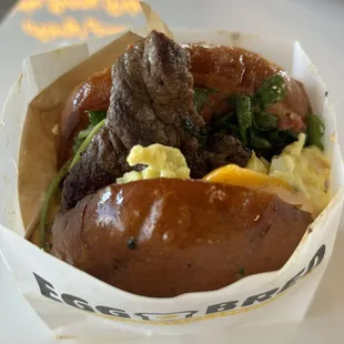 Steak and Egg Sandwich
