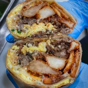 Ribeye Asada Breakfast Burrito