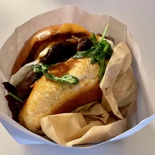 Breakfast sandwich - ribeye asada