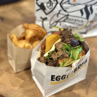Ribeye Steak and Egg Sandwich