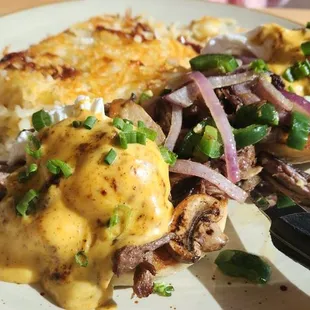 Short ribs egg benny