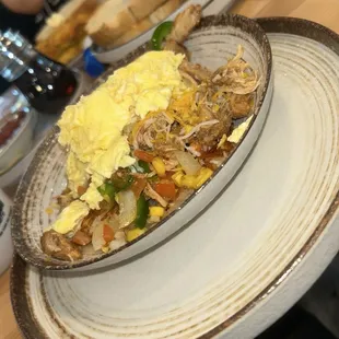 The Skillet with chicken carnitas... so delicious