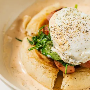 a plate of food on a table