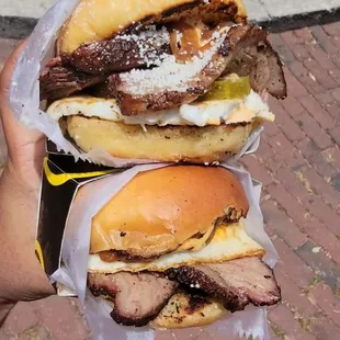 Two of the Picahna Steak sandwiches