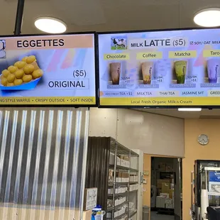Current menu as of Aug 2022