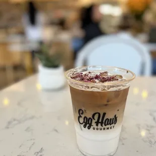 Iced Latte with Rose (~$6)