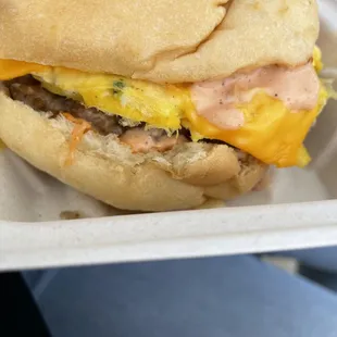 sausage egg and cheese