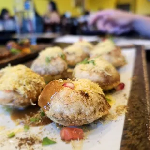a plate of food on a table