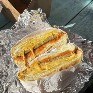 Sausage egg cheese w/ medium sauce