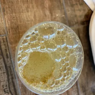 a glass of beer