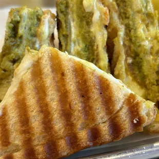 a close up of a sandwich