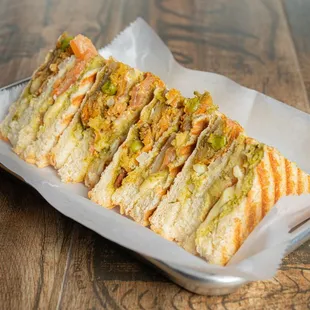 a sandwich on a plate