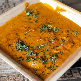 a closeup of a bowl of soup