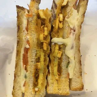 Egg Masala Sandwich
