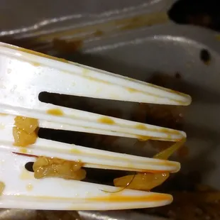 Hair in my husband&apos;s China Town meal.