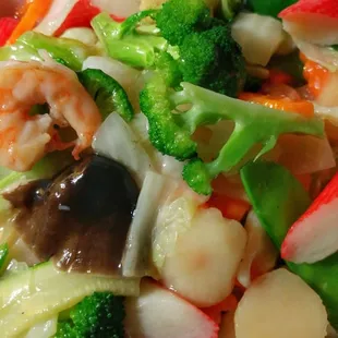 Seafood Delight in White Sauce