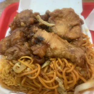 chicken and noodles