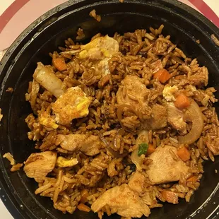 Chicken fried rice with egg