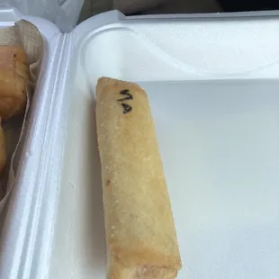 Strawberry cream egg roll yummy