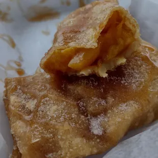 Peach cobbler eggroll