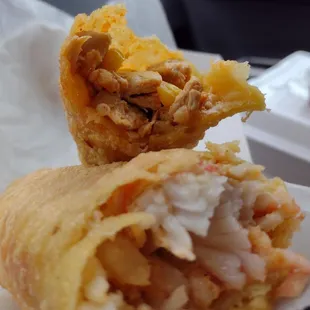 Crab and southwest eggrolls