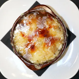 a close up of a dish on a plate