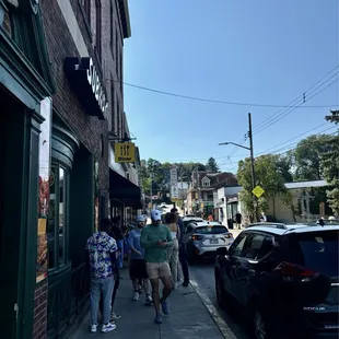 outside