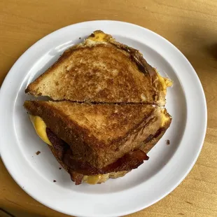 Grilled cheese with bacon