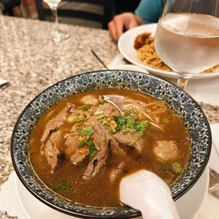 Beef ball noodle soup