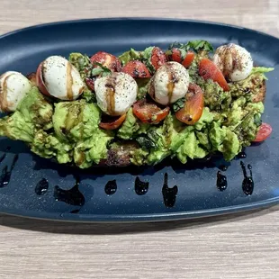 Capresé Avocado Toast - AMAZING!