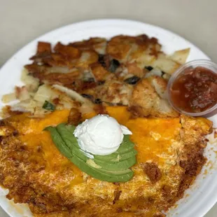 Chorizo omelette