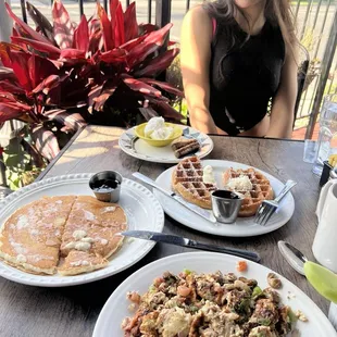 pancakes, food