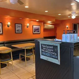 Entrance of restaurant