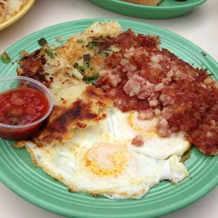 Corn Beef Hash and Eggs