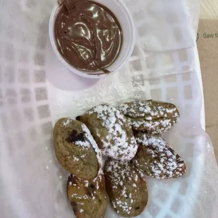 Pancake bites made with banana