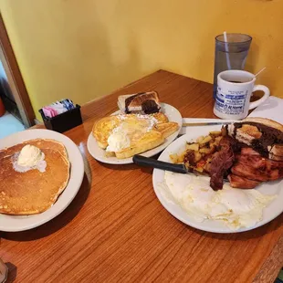 Pancake? S french toast and the iron man&apos;s breakfast