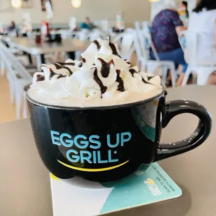 Hot chocolate (served lukewarm)