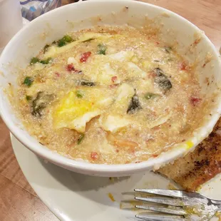 This was after picking out the 3 shrimp they put in the bowl.