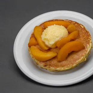 Peaches and Cream Pancakes